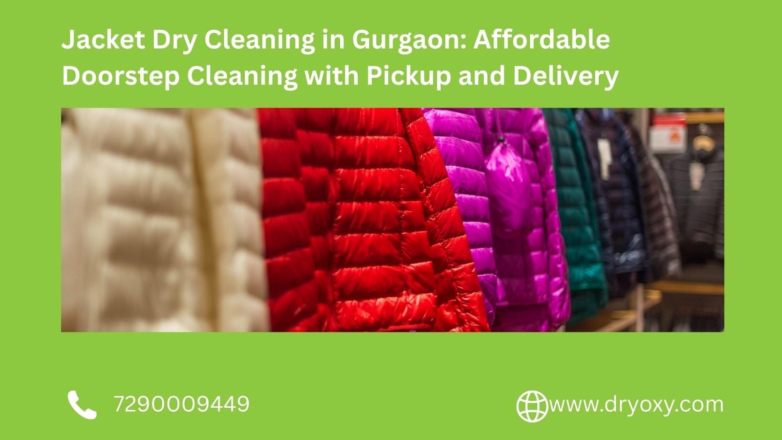 Jacket Dry Cleaning in Gurgaon: Affordable Doorstep Cleaning with Pickup and Delivery